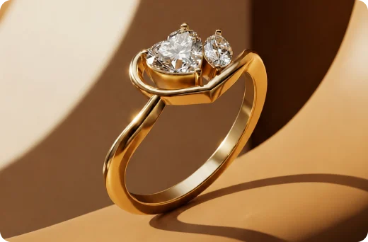 Gold ring for anniversary gifting